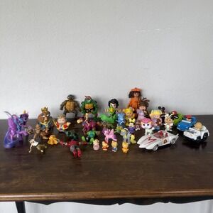 Mixed Toy Lot Vintage Modern TMNT Hello Kitty My Little Pony Little People